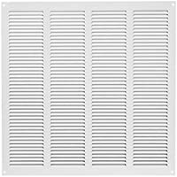 Haeusler-Shop - Rejilla de ventilación de metal (400 x 400 mm)- color blanco
